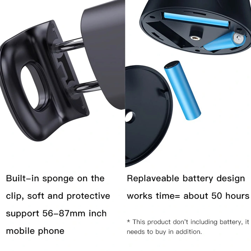 Suport Yesido Selfie Stick (SF10), Stable, Intelligent Face Recognition, 360° Rotation, Negru