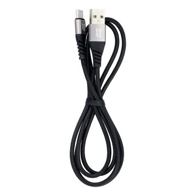 BLUE STAR cablu împletit 3A 20W USB A la Type C PD QC4.0 TFK-DC-003 1,2 m negru