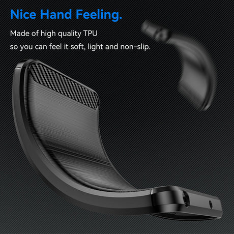 Husa de protectie Techsuit Carbon Silicone compatibil cu Motorola Edge 40 Neo, Negru