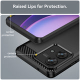 Husa de protectie Techsuit Carbon Silicone compatibil cu Motorola Edge 40 Neo, Negru