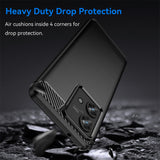 Husa de protectie Techsuit Carbon Silicone compatibil cu Motorola Edge 40 Neo, Negru
