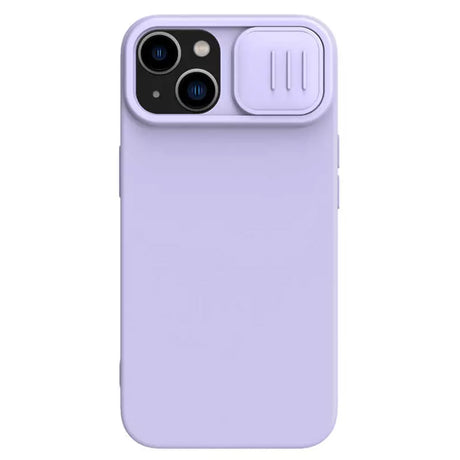 Husa de protectie Nillkin CamShield Silky MagSafe Silicone compatibil cu iPhone 15 Plus, Misty Purple
