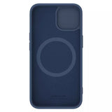 Husa de protectie Nillkin CamShield Silky MagSafe Silicone compatibil cu iPhone 15 Plus, Albastru Inchis