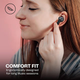 Casti JBL (Wave 200), Bluetooth 5.0, True Wireless, Microphone, Voice Assistant, Siri, Negru