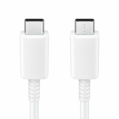 Cablu Samsung Original (EP-DN975BWEGWW), USB-C to Type-C Super Fast Charging 5A, 1m, Alb (Blister Packing)