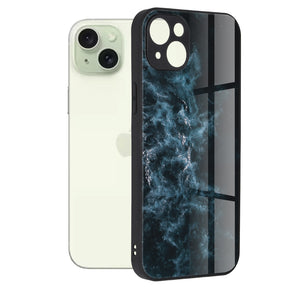 Husa de protectie Techsuit Glaze Series compatibil cu iPhone 15 Plus, Albastru Nebula
