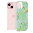 Husa de protectie Techsuit Marble Series compatibil cu iPhone 15, Verde Hex