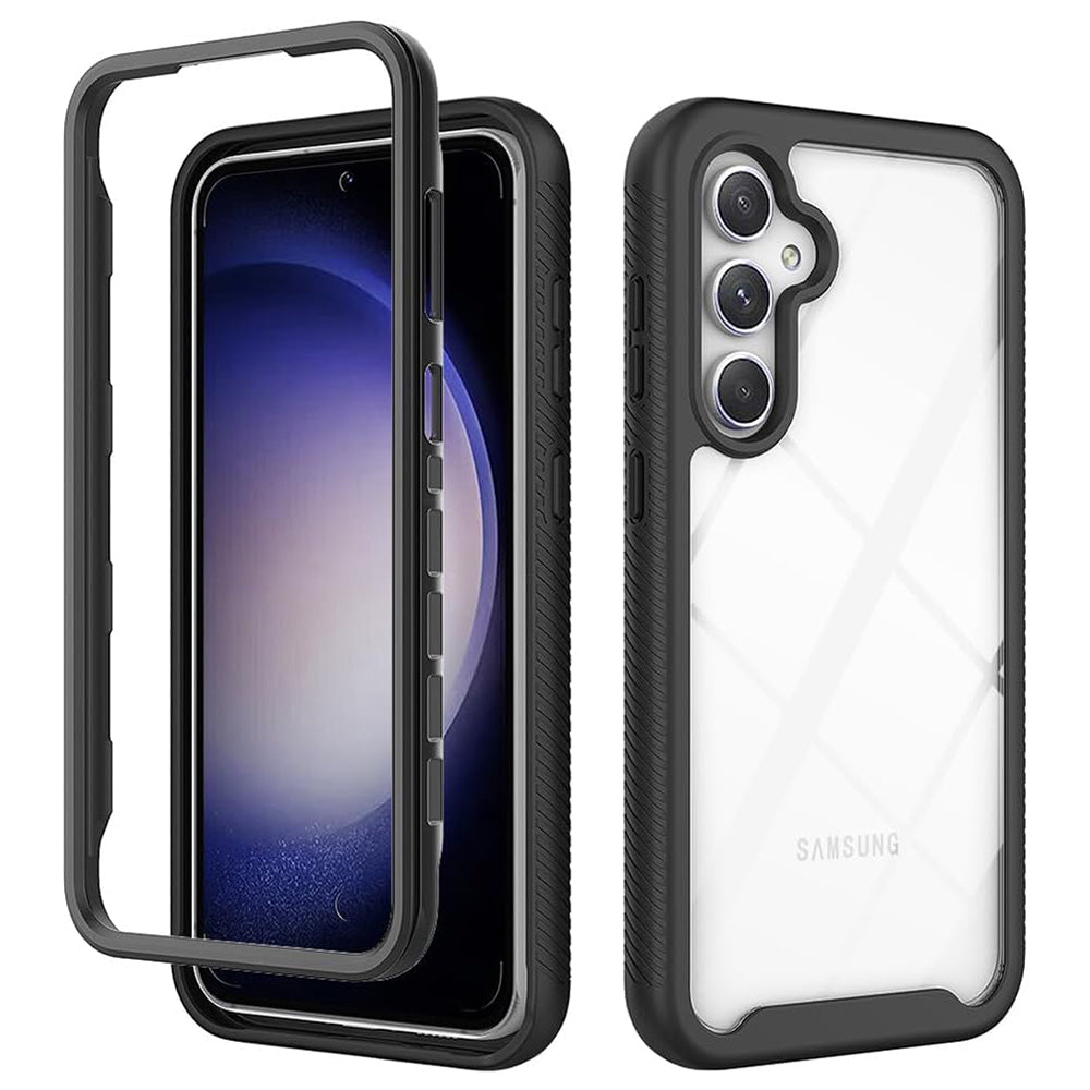 Folie de protectie Techsuit Defense360 Pro + compatibil cu Samsung Galaxy S23 FE, Negru