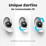 Casti wireless In-Ear Tribit Earbuds, Bluetooth 5.3, 110H, IPX8 Black