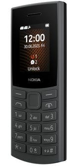 Telefon mobil Nokia 106 4G (2023), Dual SIM, Negru