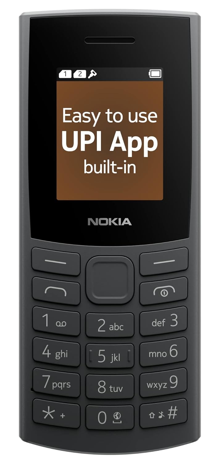 Telefon mobil Nokia 106 4G (2023), Dual SIM, Negru