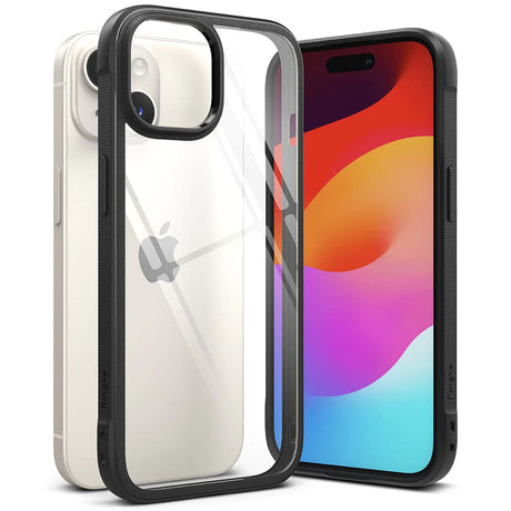 Husa de protectie Ringke Fusion Bold compatibil cu iPhone 15 Plus, Negru