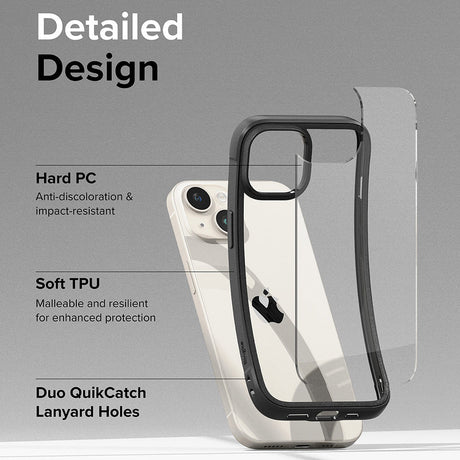Husa de protectie Ringke Fusion Bold compatibil cu iPhone 15 Plus, Negru