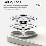 Folie de protectie Ringke Camera Glass (set de 2) compatibil cu iPhone 15 / iPhone 15 Plus, Transparent
