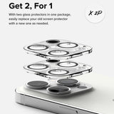 Folie de protectie Ringke Camera Glass (set de 2) compatibil cu iPhone 15 Pro, Transparent