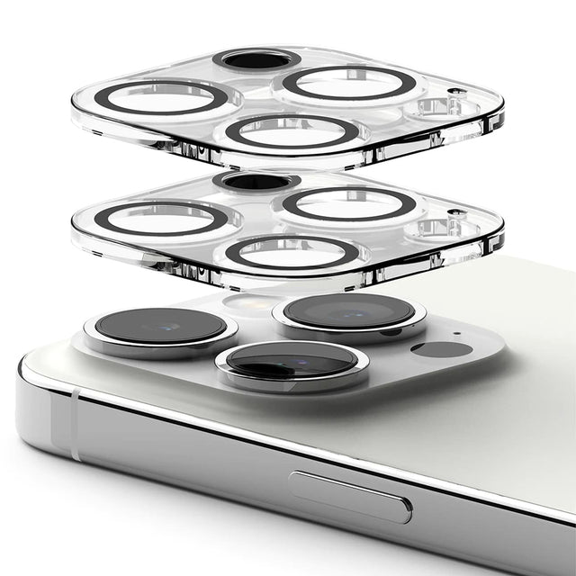 Folie de protectie Ringke Camera Glass (set de 2) compatibil cu iPhone 15 Pro, Transparent