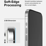 Folie de protectie Ringke Tempered Glass compatibil cu iPhone 15 Pro Max, Negru