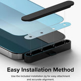 Folie de protectie Ringke Tempered Glass compatibil cu iPhone 15 Pro Max, Negru