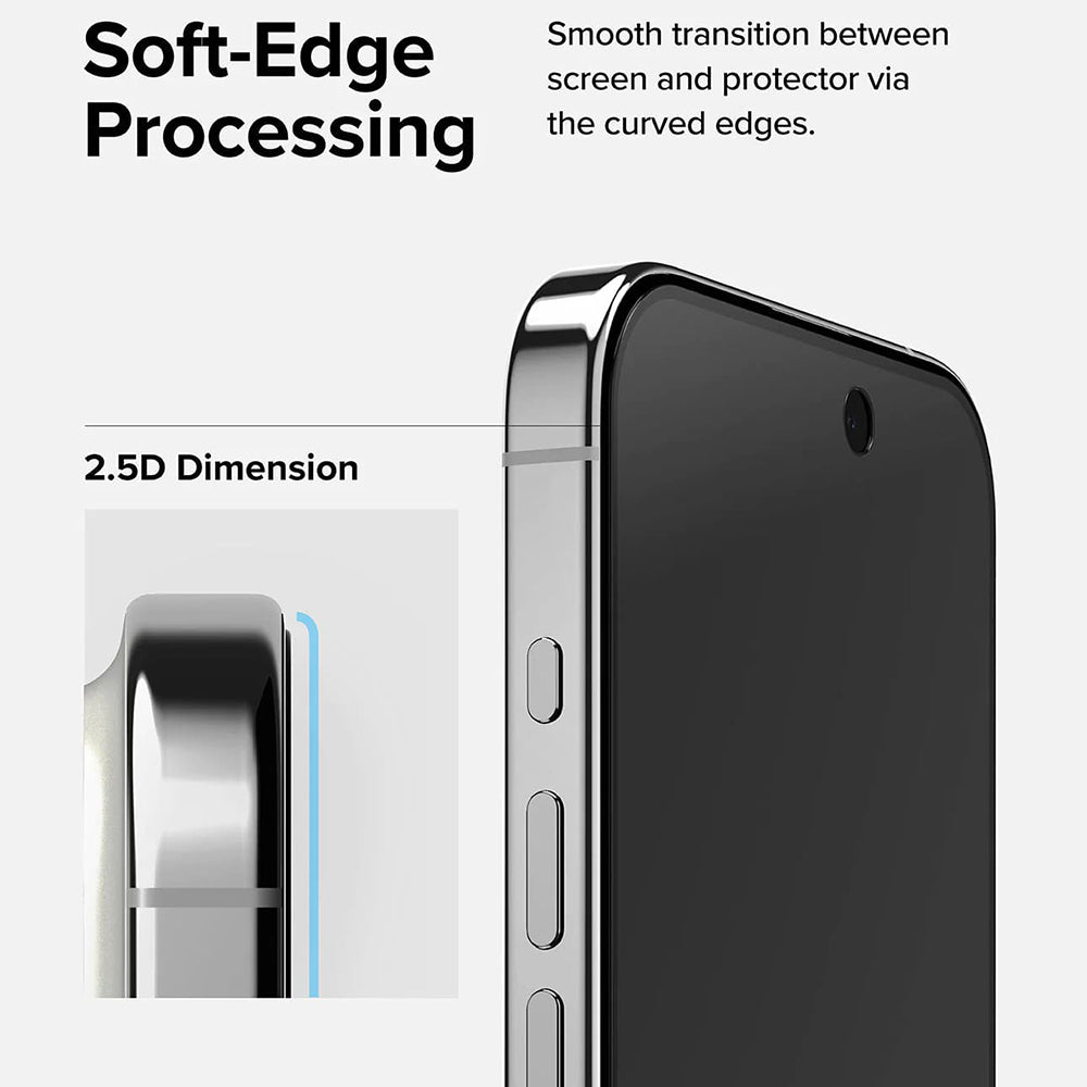 Folie de protectie Ringke Tempered Glass compatibil cu iPhone 15 Pro Max, Privacy