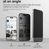 Folie de protectie Ringke Tempered Glass compatibil cu iPhone 15 Pro Max, Privacy