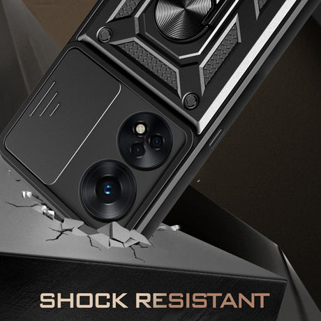 Husa de protectie Techsuit CamShield Series compatibil cu Oppo A78 4G, Negru
