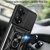 Husa de protectie Techsuit CamShield Series compatibil cu Oppo A78 4G, Negru