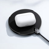 Incarcator Baseus Wireless (CCED000001), for Phone, Earbuds, Digital Display, 15W, Negru