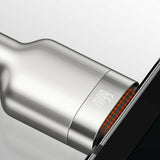 Cablu Baseus Cafule Series Metal (CAKF000001), USB to Type-C, Super Fast Charging, 66W, 6A, 25cm, Negru