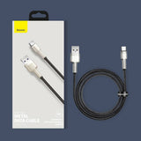 Cablu Baseus Cafule Series Metal (CAKF000001), USB to Type-C, Super Fast Charging, 66W, 6A, 25cm, Negru