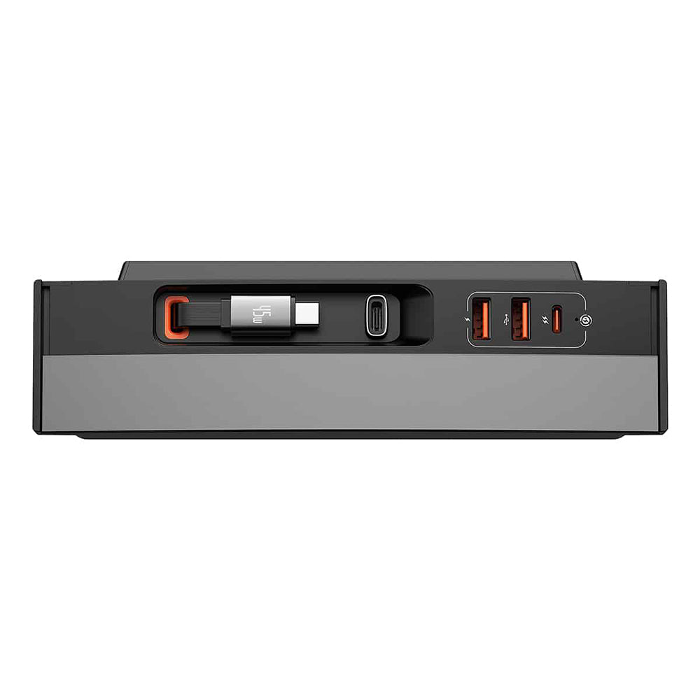 Hub/Dock Baseus Connection Hub T-Space Series (B00051300111-00), USB-C to HDMI, Type-C, 3x USB, RJ45 for Tesla Model 3 / Y, Negru
