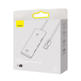 Hub Baseus Lite Series (WKQX030201), USB 4x USB3.0 Type-C, Negru