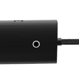 Hub Baseus Lite Series (WKQX030201), USB 4x USB3.0 Type-C, Negru