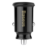 Incarcator Baseus Car Grain (CCALL-ML01), Dual USB, LED Backlight, 5V, 3.1A, Negru