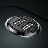 Incarcator Baseus Car (CCALLP-01), 2x USB, Mini Appearance, 4.8A, Negru
