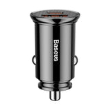 Incarcator Baseus Car Circular (CCALL-YS01), USB, Type-C, Fast Charging, 30W, 5A, Negru