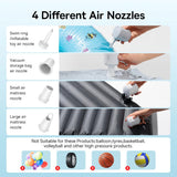 Gadget Baseus Air Pump PocketGo (C11157700221-00), Portable, Rechargeable, Multifunctional, LED Light, 230l/min, 3.5kPa, Alb