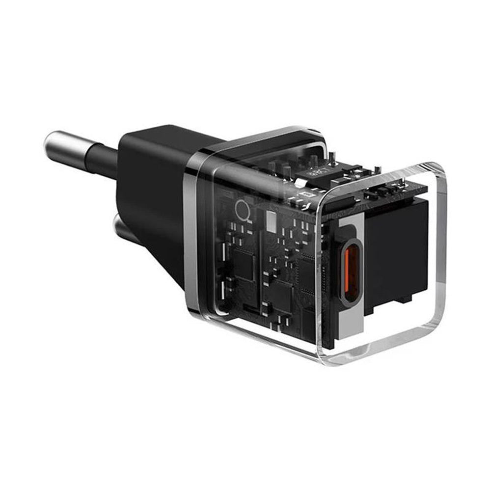 Incarcator Baseus (CCGN050101), GaN, Type-C, Fast Charging, 20W, Negru