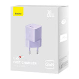 Incarcator Baseus (CCGN050105), GaN, Type-C, Fast Charging, 20W, Mov