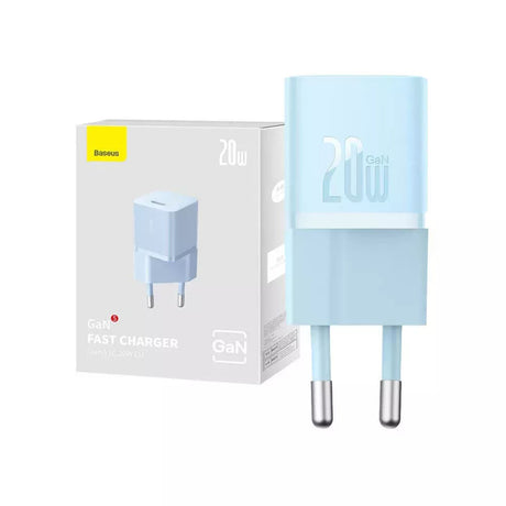 Incarcator Baseus (CCGN050103), GaN, Type-C, Fast Charging, 20W, Albastru
