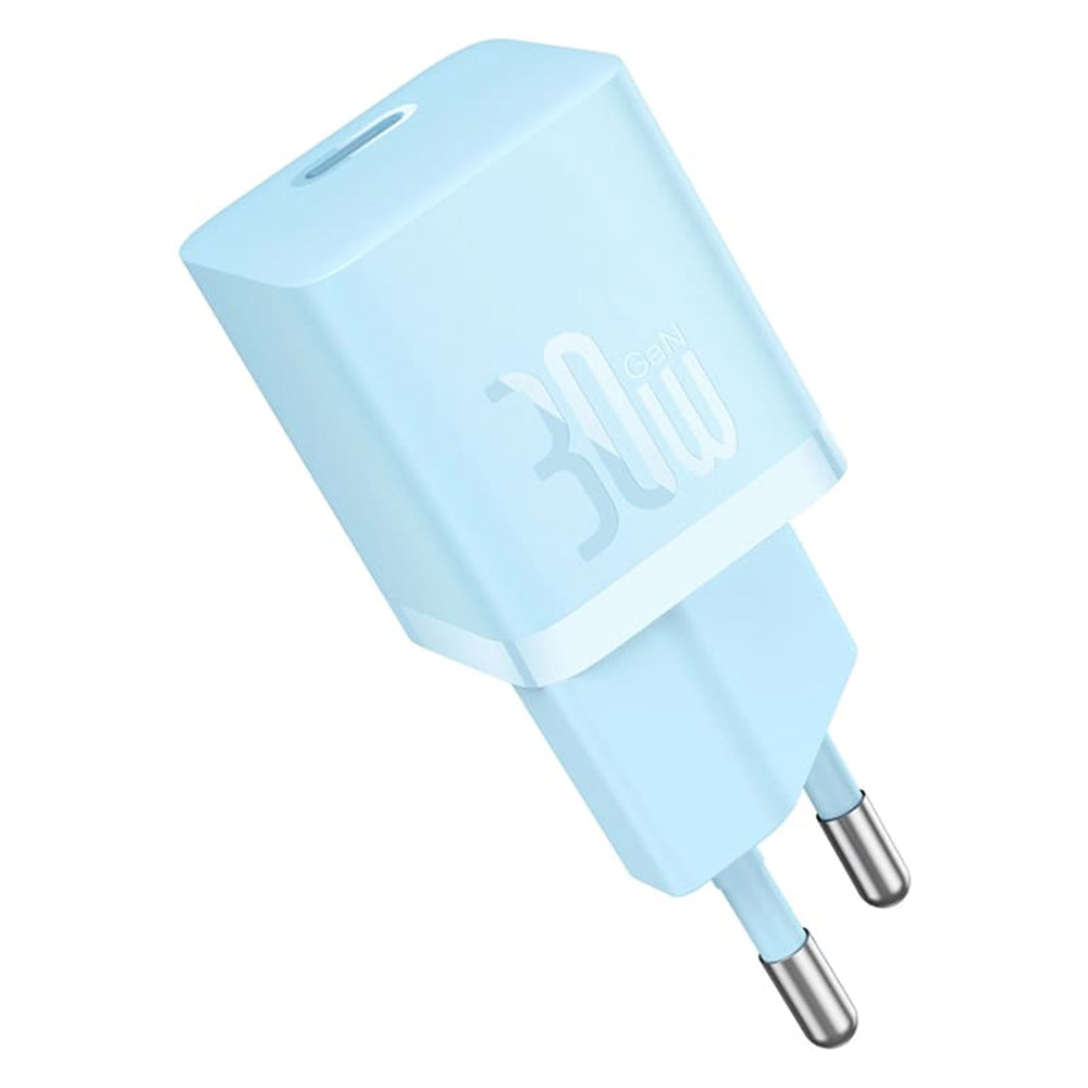 Incarcator Baseus (CCGN070603), GaN, Type-C, Fast Charging, 30W, Albastru