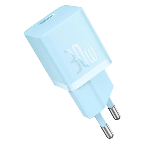 Incarcator Baseus (CCGN070603), GaN, Type-C, Fast Charging, 30W, Albastru