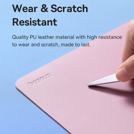 Tastatura/Mouse Baseus Mouse Pad (B01055504831-00), for Office, Gaming, Home, from PU Leather, Frosted Gray