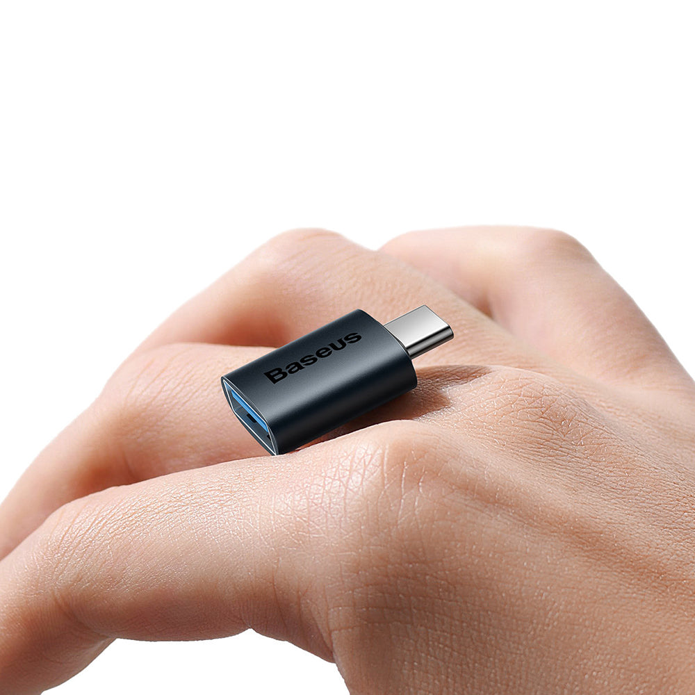 Adaptor Baseus OTG Type-C to USB 3.2 (ZJJQ000003), 10 Gbps, Albastru