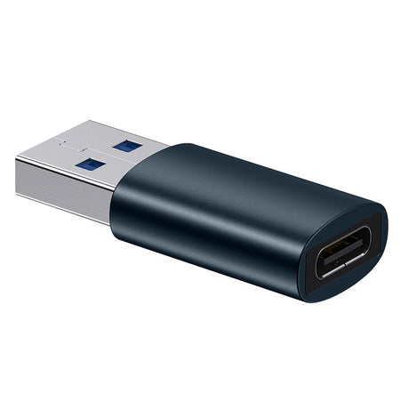 Adaptor Baseus OTG Adapter Ingenuity Series (ZJJQ000103), USB 3.1 Male to Type-C Female, Albastru