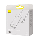 Hub/Dock Baseus Hub Adapter Lite Series (WKQX030401), USB-C to 4x USB 3.0, Type-C, 1m, Negru