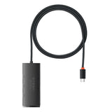 Hub/Dock Baseus Hub Adapter Lite Series (WKQX030401), USB-C to 4x USB 3.0, Type-C, 1m, Negru