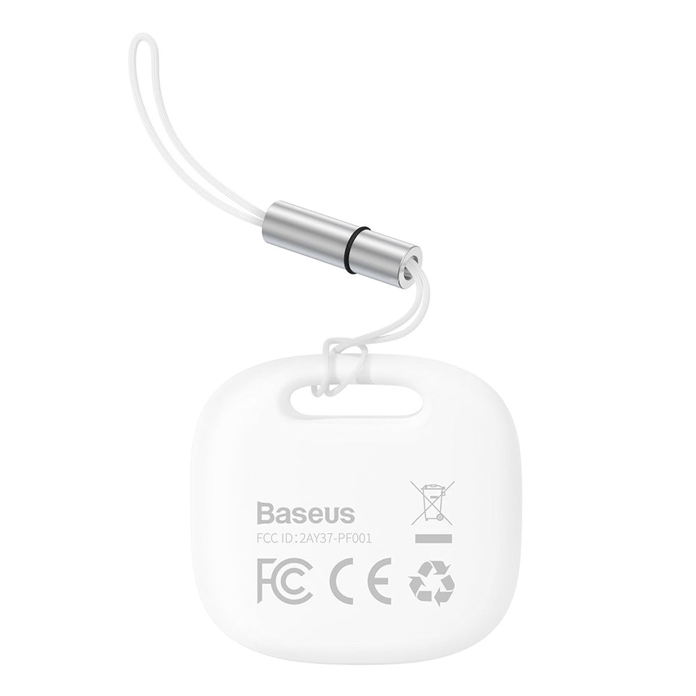 Gadget Baseus Smart Device Tracker T2 Pro (FMTP000002), Bluetooth V5.0, 80-100dB, Anti-Loss Device, Android/iOS, Alb