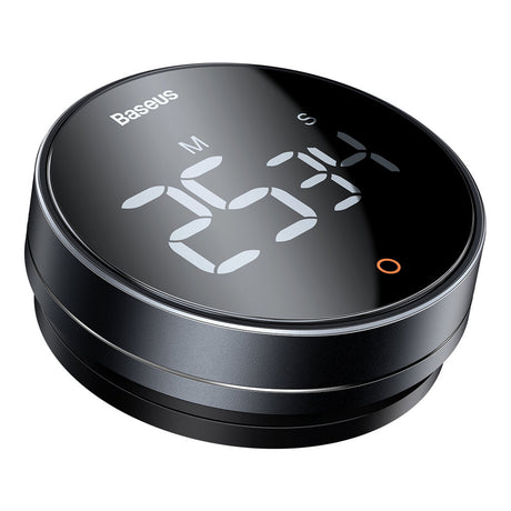 Gadget Baseus Heyo Rotation Countdown Timer Pro (FMDS000013), LED Display, Magnetic, HD Quality, 90dB, Gri Inchis