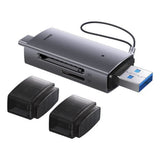 Cititor de carduri USB, Type-C 3.0 la MicroSD, SD - Baseus Lite Series (WKQX060113) - Gray