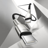 Cablu Baseus Cafule Series Metal (CATJK-C01), Type-C to Type-C, Super Fast Charge, 100W, 480Mbps, 20V, 5A, 1m, Negru